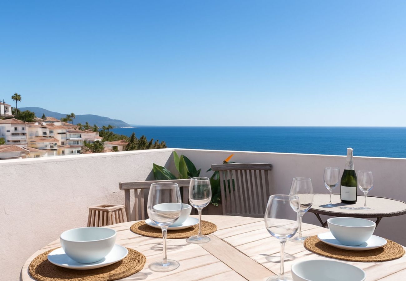 Maison mitoyenne à Nerja - Casa Lavanda – Maison de vacances à Nerja avec vue sur la mer et piscine