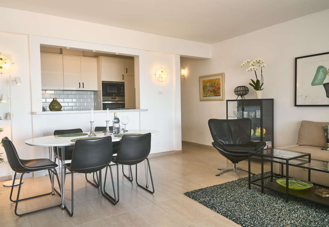 Maison mitoyenne à Nerja - Casablanca 9 : Duplex avec terrasses sur plusieurs niveaux, vue mer et coucher de soleil