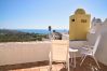 Maison mitoyenne à Nerja - Casablanca 9 : Duplex avec terrasses sur plusieurs niveaux, vue mer et coucher de soleil