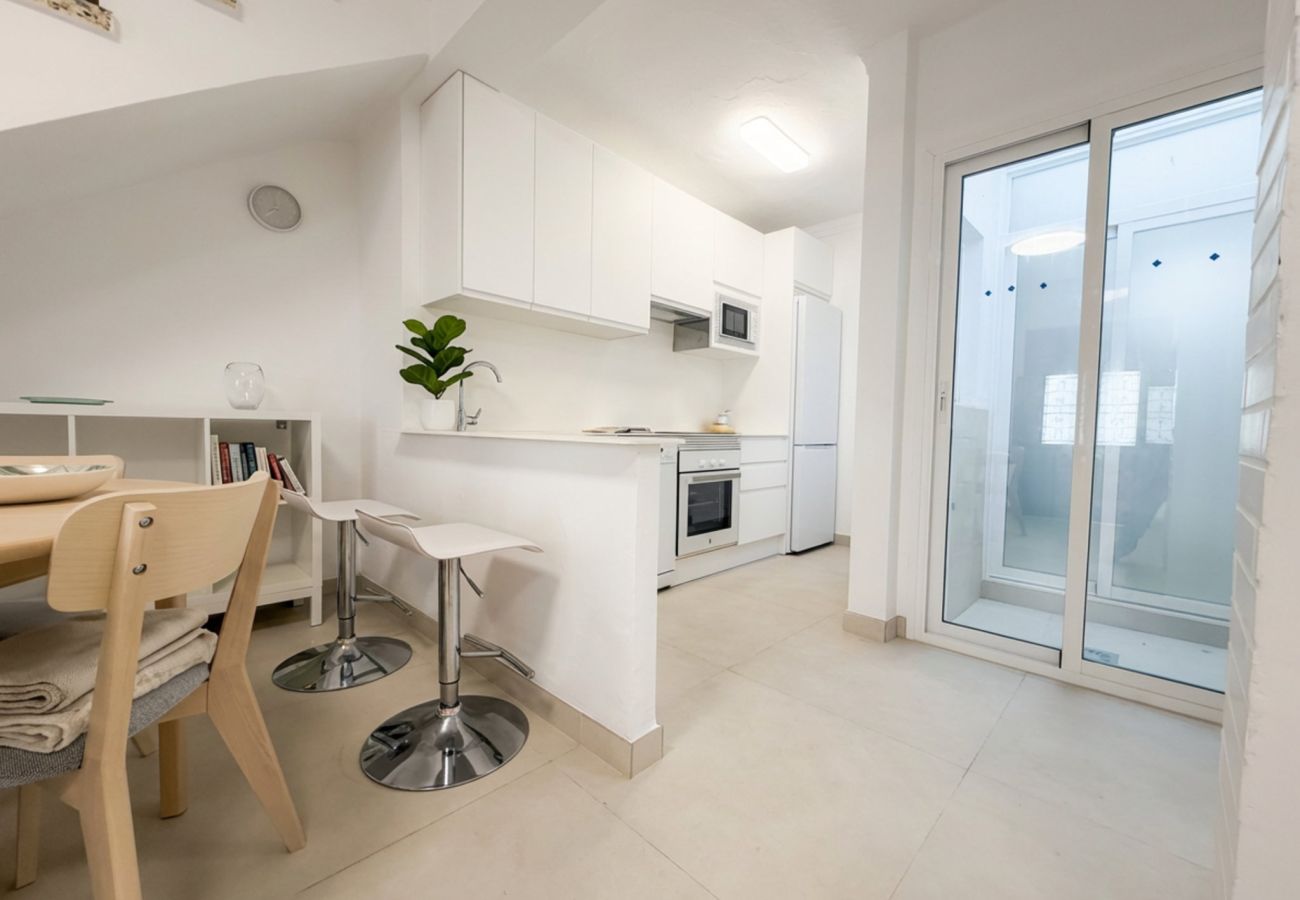 Maison mitoyenne à Nerja - Casa Chica : Maison de vacances avec toit-terrasse, Calle Cristo, Nerja