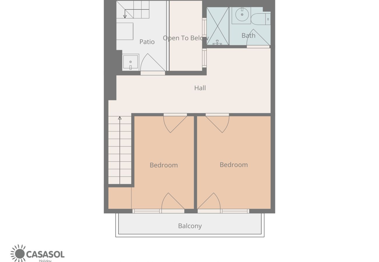 Maison mitoyenne à Nerja - Casa Chica : Maison de vacances avec toit-terrasse, Calle Cristo, Nerja