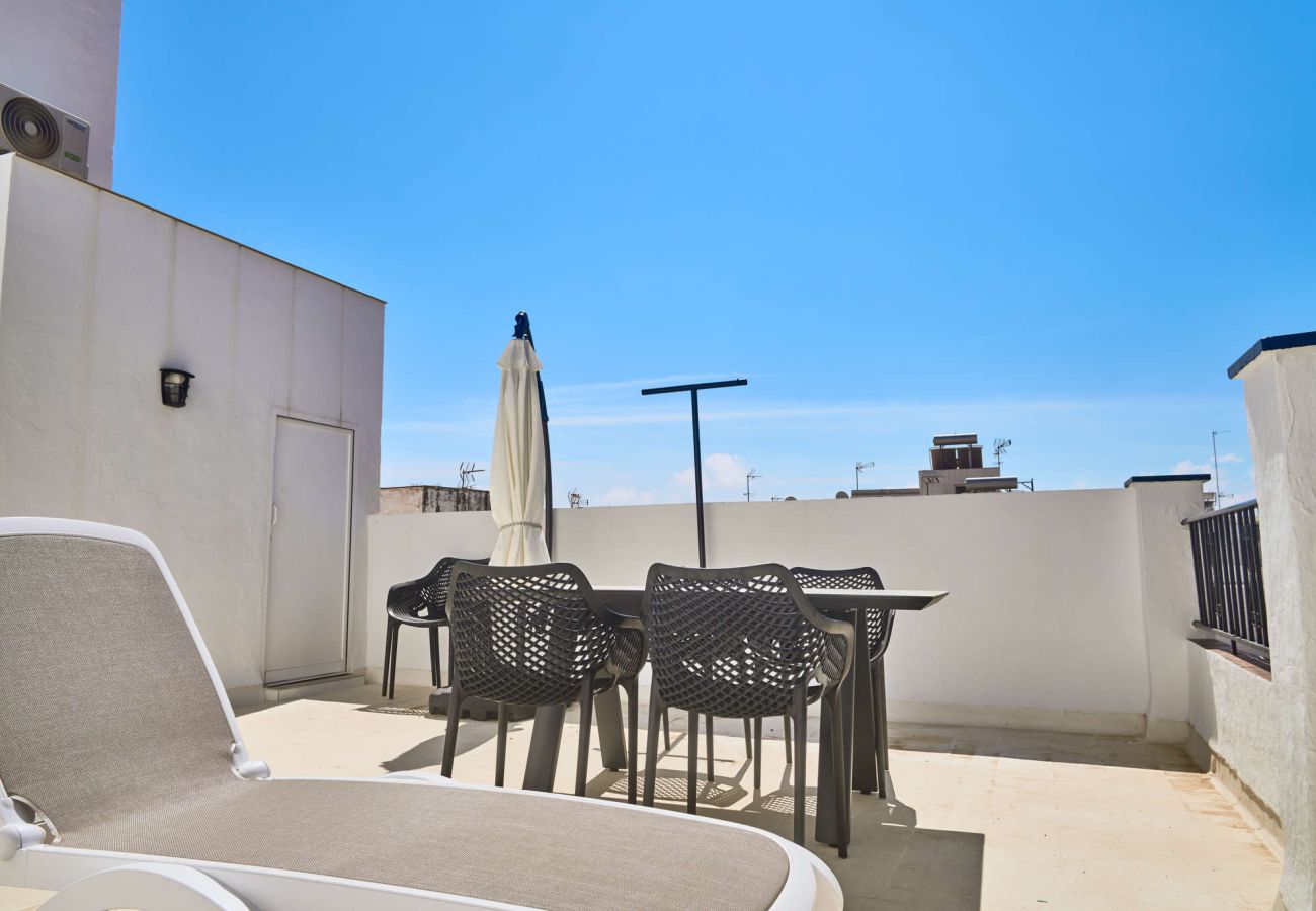 Maison mitoyenne à Nerja - Casa Chica : Maison de vacances avec toit-terrasse, Calle Cristo, Nerja