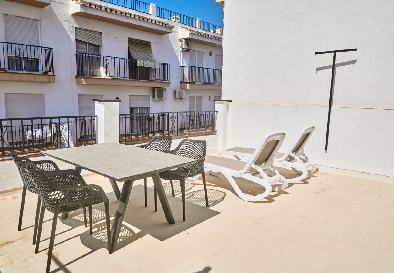 Maison mitoyenne à Nerja - Casa Chica : Maison de vacances avec toit-terrasse, Calle Cristo, Nerja