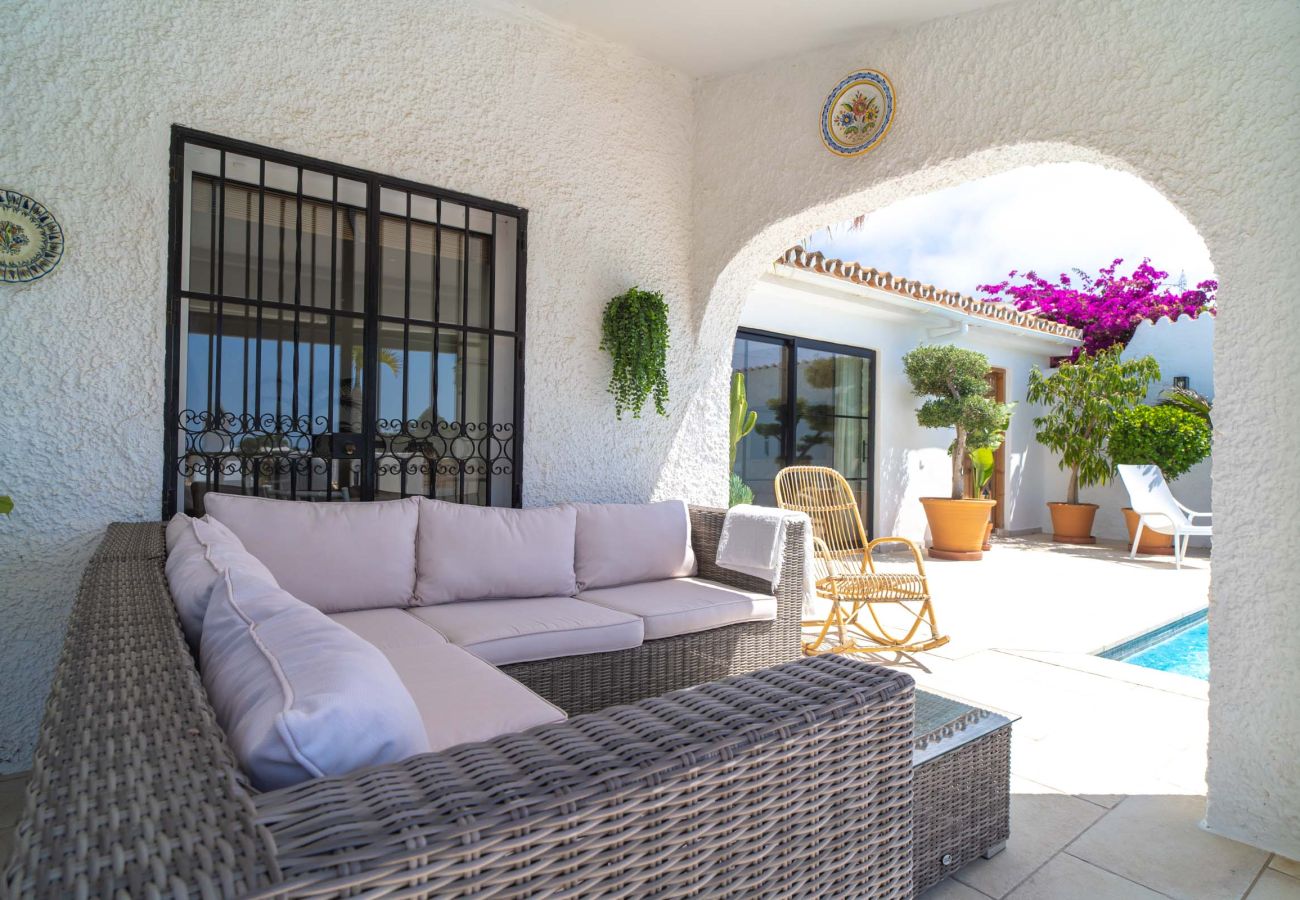 Villa à Nerja - Villa La Casita : Villa avec piscine privée à Fuente del Badén, Nerja