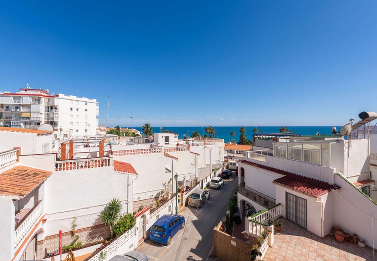 Vue mer depuis le balcon exposé sud, Albaida II 2B Playa Torrecilla Nerja