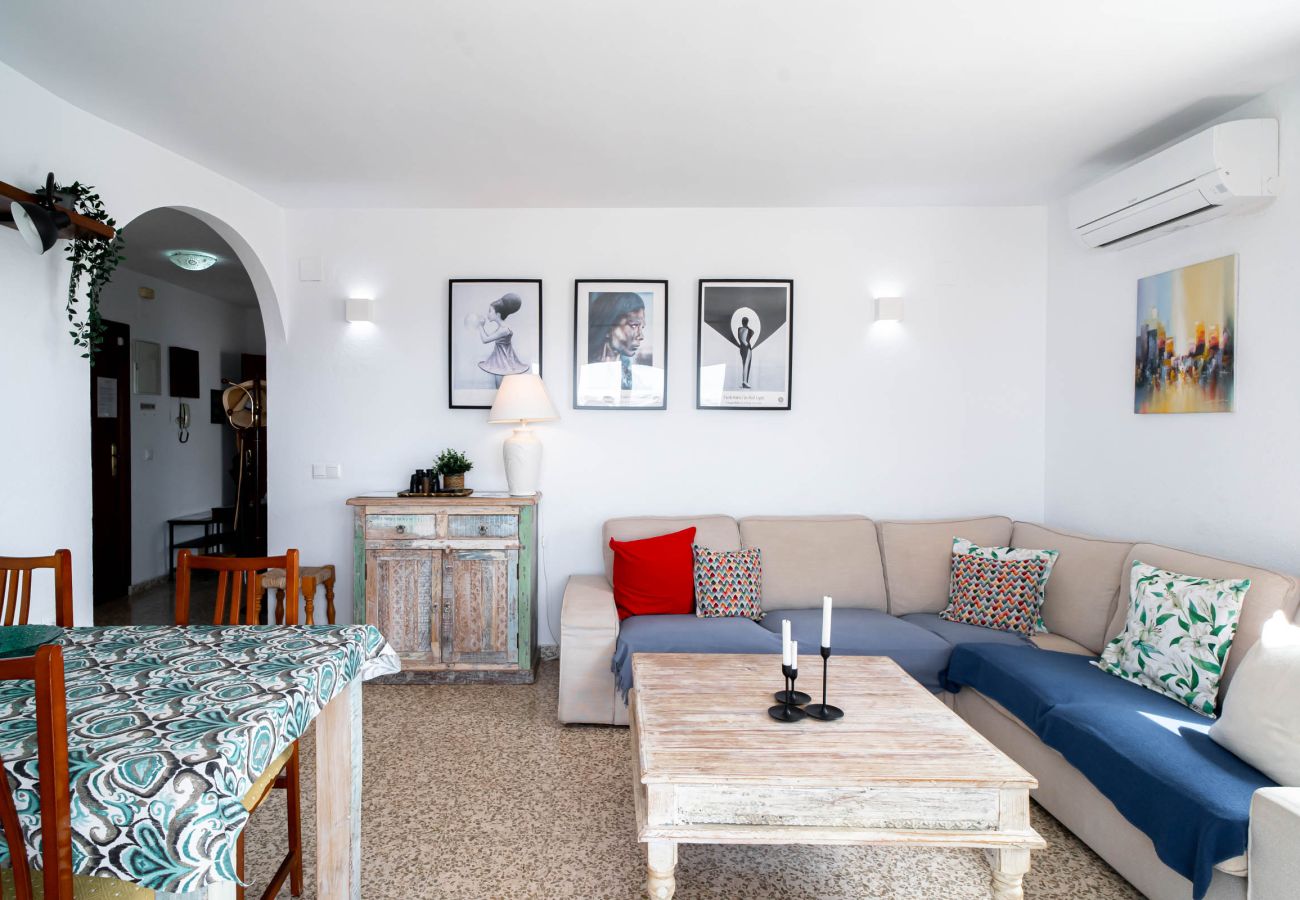 Appartement à Nerja - Albaida II 2B: Appartement Exposé Sud avec Vue Mer, Playa Torrecilla Nerja
