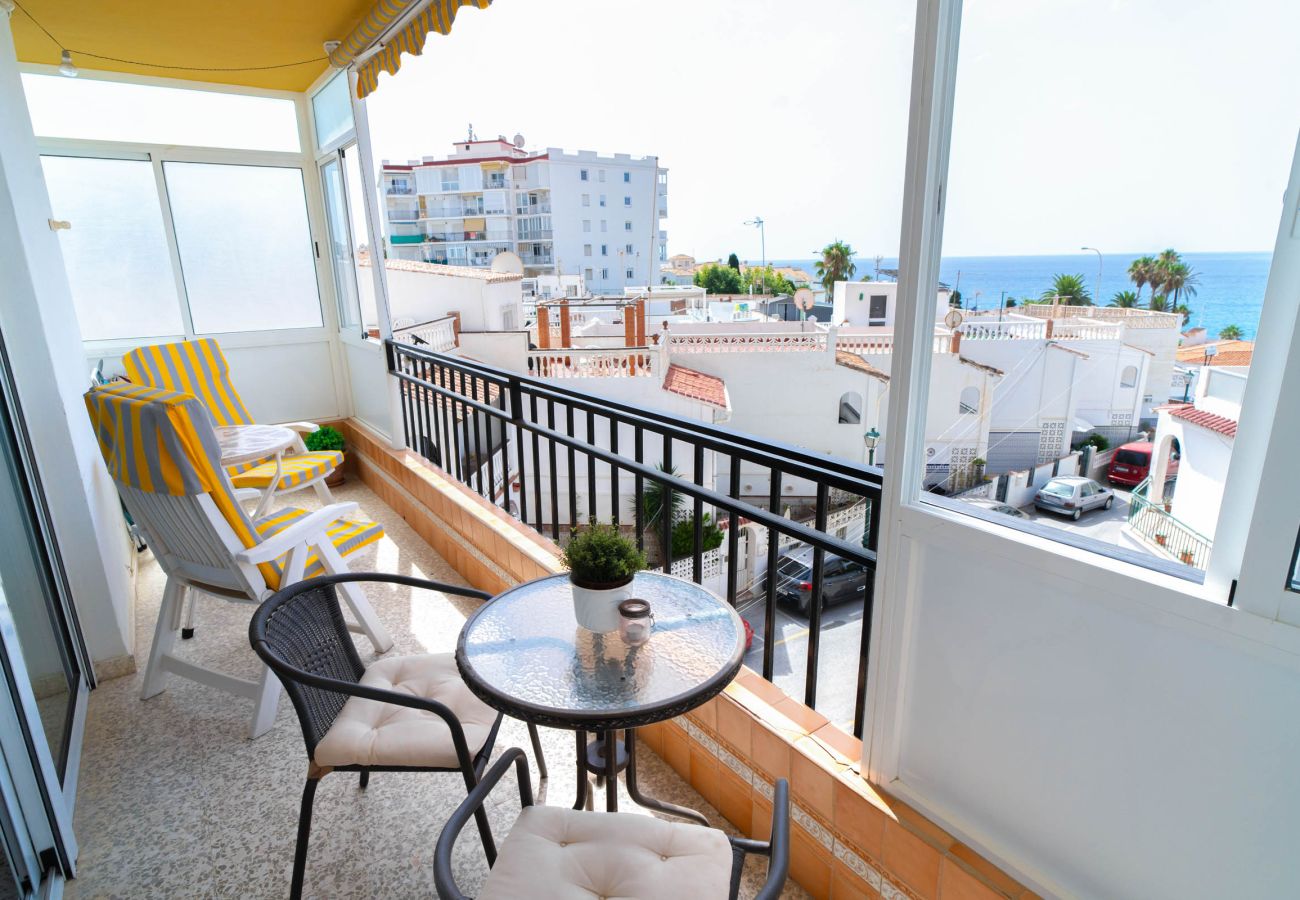Appartement à Nerja - Albaida II 2B: Appartement Exposé Sud avec Vue Mer, Playa Torrecilla Nerja