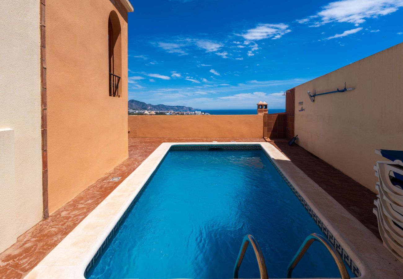 Villa à Nerja - Villa Punta Lara 15: Villa avec Piscine Privée pour 5 avec Vue Mer, Nerja