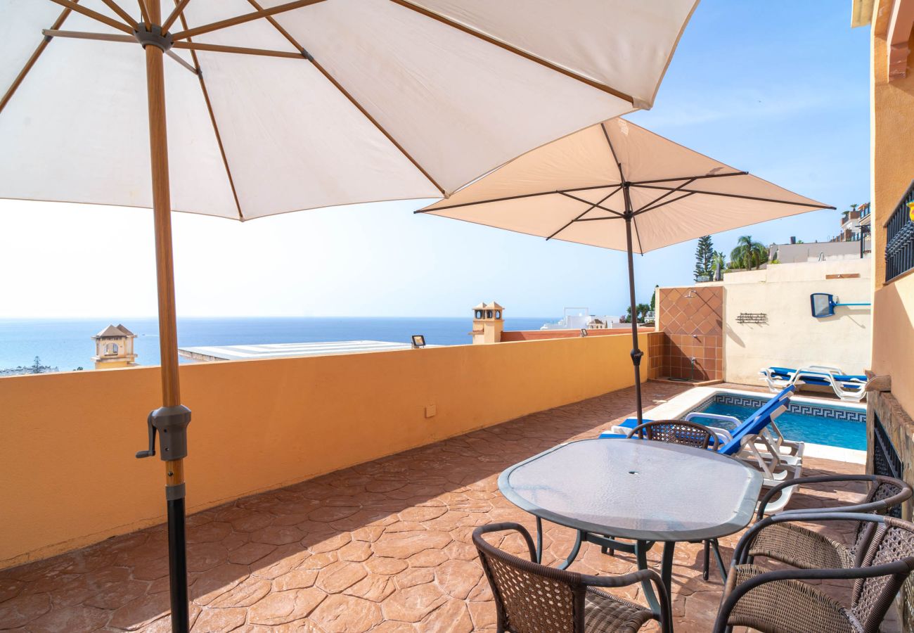 Villa à Nerja - Villa Punta Lara 15: Villa avec Piscine Privée pour 5 avec Vue Mer, Nerja