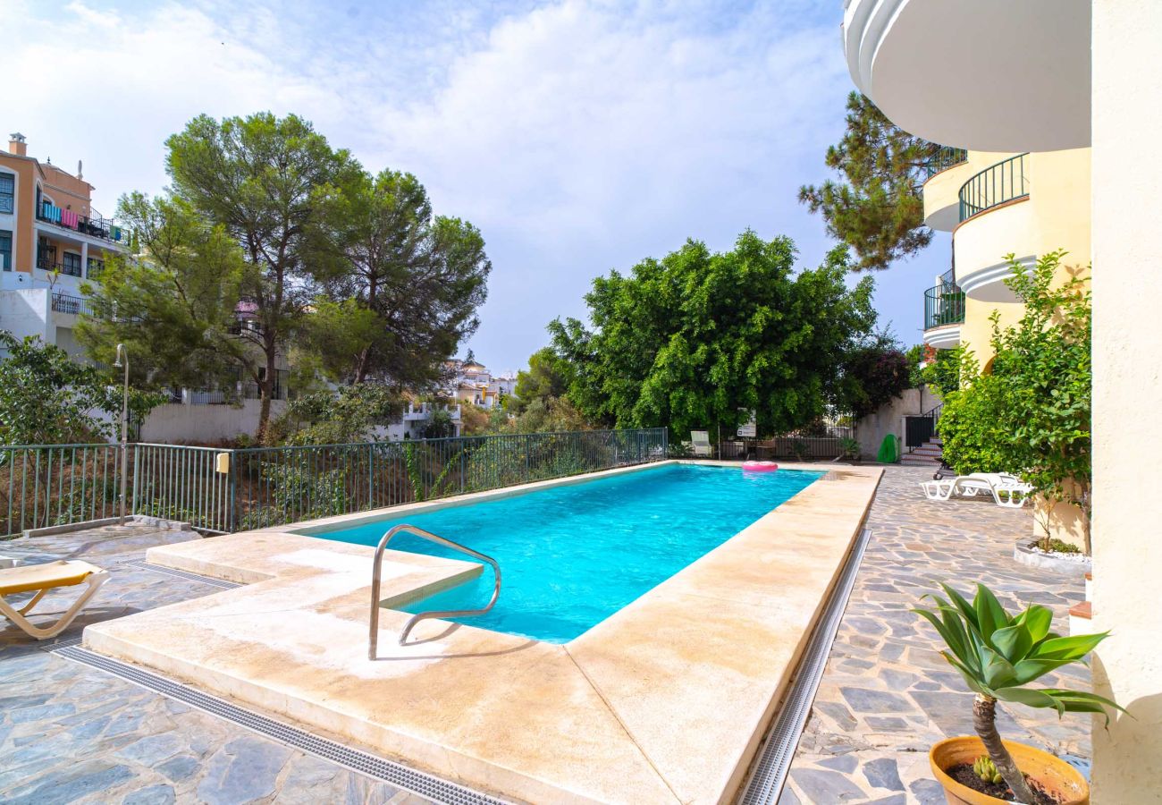 Piscine collective du lotissement « Las Flores de Burriana » à Nerja